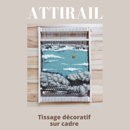 Atelier  - Tissage sur cadre décoratif